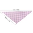 thumbnail image 4 of Greeniant Plaid Slobber Bufanda Algodón Triangular Mascota Toalla Decoración Suministros Verde Ropa para mascotas Violeta, 4 of 6