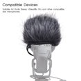 thumbnail image 4 of Windscreen EY-M24 Furry Outdoor Micrófono Wantscreen Artificial Fur Muff Wind Cover 9Cmx5cm L X D Para Rode Stereo VideoMic Pro y Más Gris-, 4 of 7