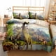 thumbnail image 3 of Juego de cama con funda de dinosaurio 3D, juego de 3 piezas con dibujos de animales, 1 funda de cama, juegos de edredón tamaño queen, 3 of 5