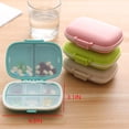 thumbnail image 2 of GHSDFBB Travel Pill Container, Portable Pill Case 8 Compartment for Vitamin, Supplements Storage, Professional Pill Container for Travel Camping Cycling (Wheat Green), 2 of 7