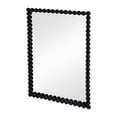 thumbnail image 2 of Emu 36 Inch Modern Wall Mirror, Beaded Black Rectangular Metal Frame, 2 of 5