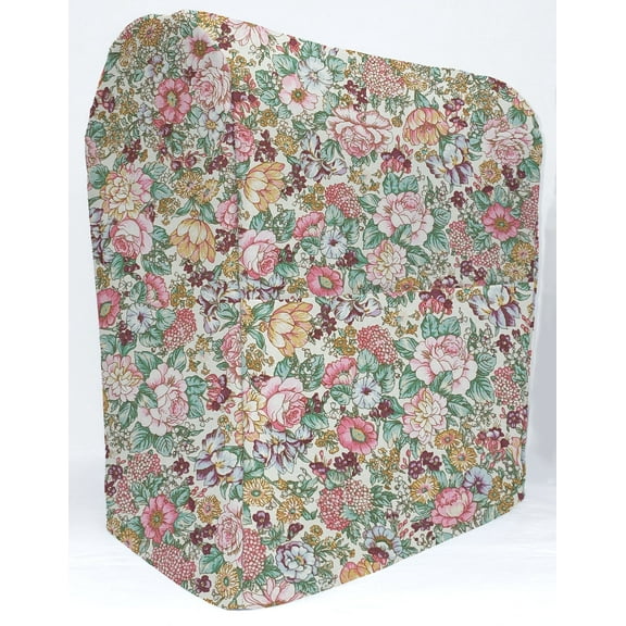 Rose Garden Cover Compatible with Kitchenaid Stand Mixer by Penny's Needful Things (Cream, All Lift Bowl Models)