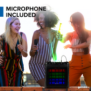 Gemini 6.5 150 Watt Bluetooth Portable Karaoke System w/ LED Lights & Mic
