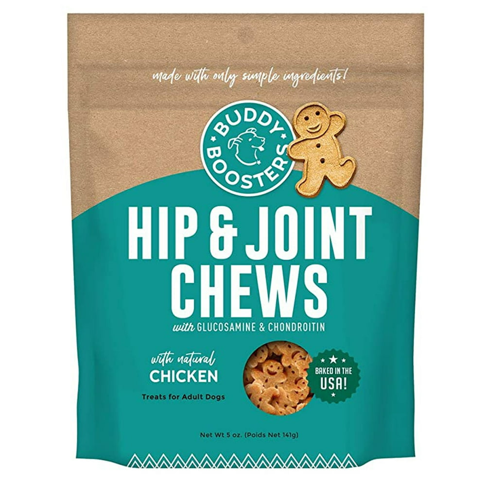 Buddy Boosters Dog Treats, Hip & Joint Chews with Glucosamine