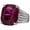 Silver #4, variant on Gorgeous 925 Silver Rings Cubic Zirconia For Women Wedding Delicate Jewelry Size 6-10-Silver #3-9
