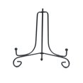 thumbnail image 2 of 2pcs Black Wrought Iron Plate Bracket Desktop Dish Holder Decorate Crafts Display Rack for Home Decoration (6 Inch), 2 of 3