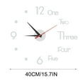 thumbnail image 3 of Matoen Large Wall Clock for Living Room Decor, Frameless DIY Modern 3D Wall Clock with Numbers Stickers for Home Bedroom Office Wall Decorations Ideas(Black), 3 of 7