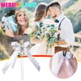 thumbnail image 1 of Fiudx Lazos de Boda, Elegante Decoración En Blanco Satinado, Paquete con Diseño de Corazón Romántico, Decoración Versátil para Coches, Mesas, Compromisos, Perfectos para Bodas y Celebraciones Navideñ, 1 of 6