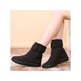 thumbnail image 7 of Kesitin Womens Breathable Front Zip Snow Boots Work Non Slip Winter Shoes Comfort Round Toe Warm Boot Black 7, 7 of 7