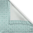 thumbnail image 6 of Ambesonne Aqua Valance & Curtain, Vintage Sun Flower, 55"x24", Seafoam and White, 6 of 6