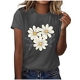 thumbnail image 2 of Sokhug Women's Fashion T-Shirts Funny Fish Graphic Crew Neck Tees Summer Casual Lightweight Breathable Athletic Tops, 2 of 6