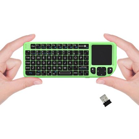 FAVI FE01 2.4GHz Wireless Mini Keyboard with Laser Pointer, Green (FE01-GR)