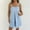 Light Blue, variant on LEKODE Spaghetti Strap Romper Womens Rompers for Summer Jumpsuits for Women Crop Tops Wide Leg Pant Sets Pants with Suspender Straps and Jumpsuit Linen Sets for Women 2 Piece Black L