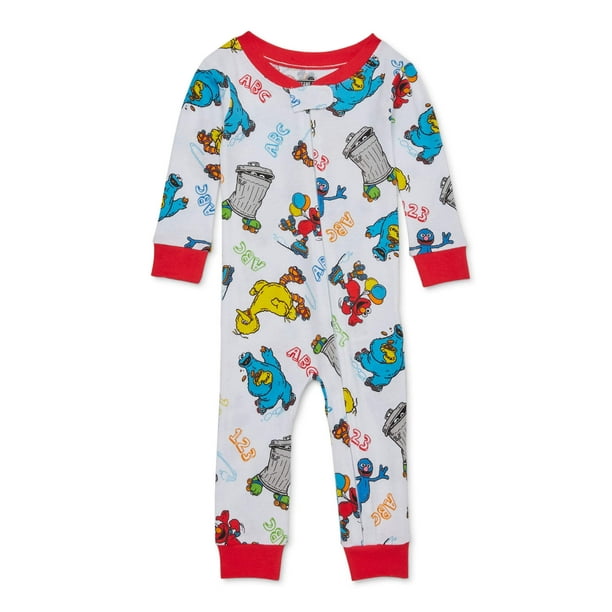 Sesame Street Sesame Street Baby Boy 1Piece Snug Fit Cotton Footless