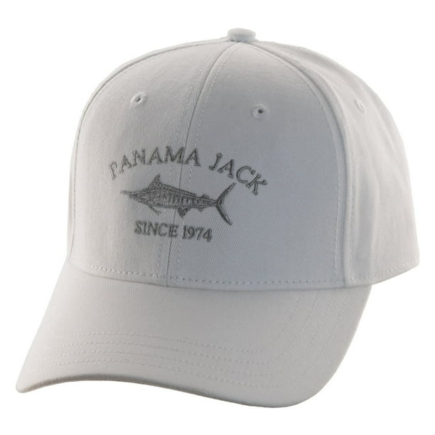 Panama Jack Since 1974 Marlin Baseball Sun Hat Cap, 3" Brim Bill