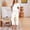 White with floral print, variant on LIZUOJUN Pajamas for Women Set Short Sleeve Capri Pants Sleepwear 2 Piece Lounge Set Soft Comfy Breathable Pjs Loungewear Sleepwear Set - L