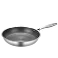 thumbnail image 1 of Sartén antiadherente para el hogar, sartén para panqueques, tortilla de carne, cocina de inducción, estufa de gas, sartén universal de acero inoxidable, 1 of 1