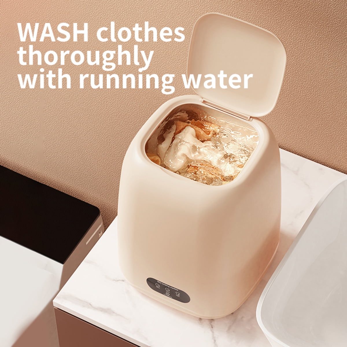 Eurhowing Portable Washing Machine 9L, Foldable Mini Washer with Spin Dryer, Compact Washer for Apartment Dorm RV Travel Camping