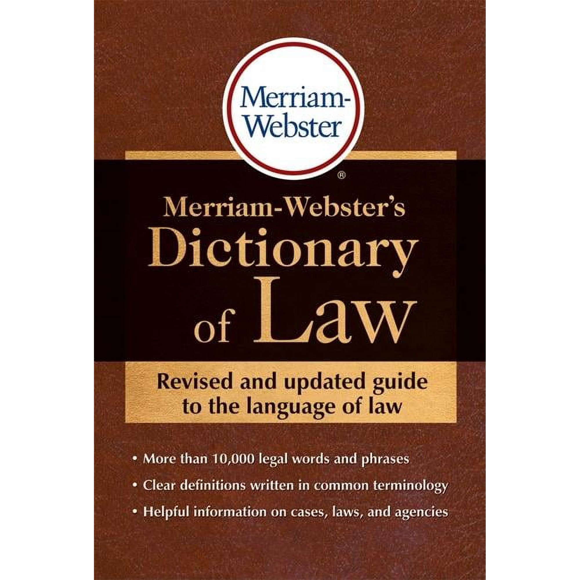 Merriam-Webster's Dictionary of Law (Paperback)