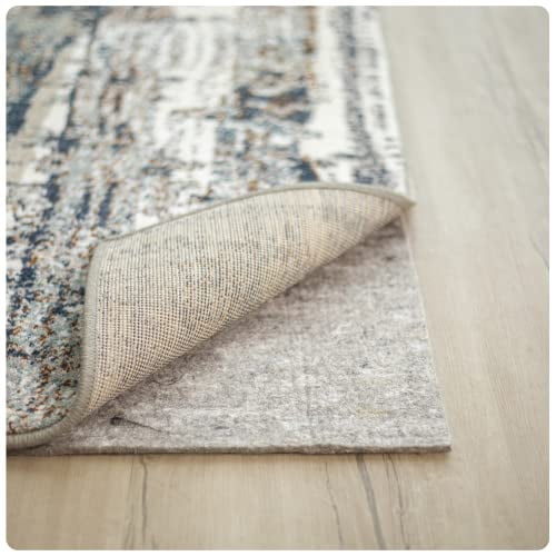 Mohawk Home 32oz Unback Rug Pad Utility Solid Gray 6' x 9' Rug Pad Perfect for Kitchen, Living Room, Kid's Room