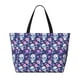 thumbnail image 2 of Disketp Skull Purple Flower Bolsa de Playa de Gran Capacidad, Bolso Impermeable y a Prueba de Arena para Mujer, Ideal para Playa, Piscina y Natación, 2 of 7