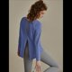 thumbnail image 4 of Camisetas Deportivas de Larga para Mujer, con Protección Solar UPF 50+, para Correr, Gimnasio, Secado Rápido Azul y L, 4 of 7