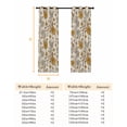 thumbnail image 6 of Fsddascl Fall Floral Blackout Curtains for Bedroom/Living Room, Thermal Insulated Kitchen Curtains, Vintage Farmhouse Botanical Leaves Flowers Grommet Darkening Window Treatment Drapes 27.5"x39"x2, 6 of 6