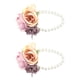 thumbnail image 4 of Flor de Muñeca de Perlas de Imitación, Pulsera de Boda, Flor de Arte de Simulación, Flor de Muñeca de Banda de Simulación para Boda, Baile, Celebacia de Rugreso a Casa,, 4 of 7