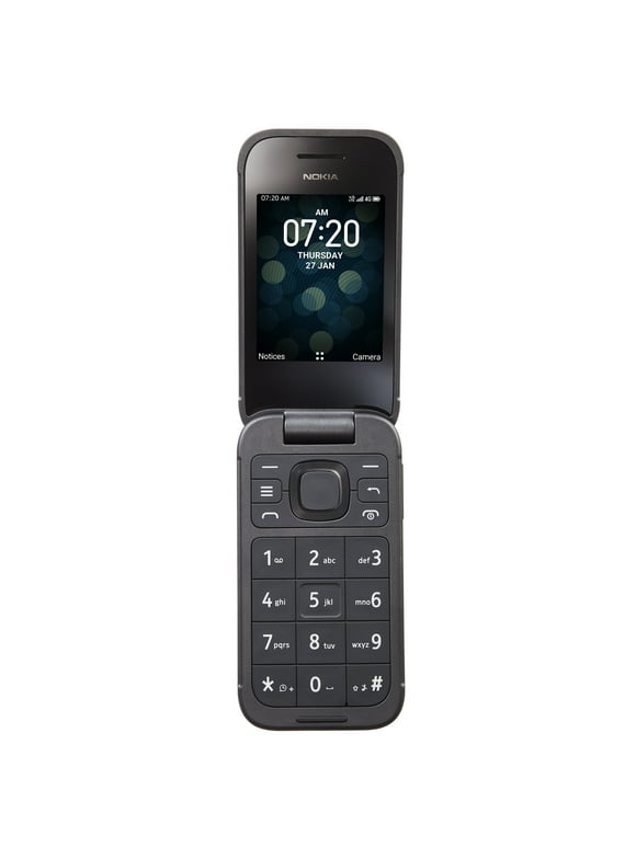 Straight Talk Nokia 2760 Flip, 4GB, Black - Prepaid Phone