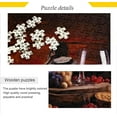 thumbnail image 2 of Dreamtimes 500 PCS Table Food Wooden Jigsaw Puzzles Intellectual Entertainment Puzzles for Adults, Fun Challenging Brain Exercise Family Game Creative Gift for Friends Parents Grandparents, 2 of 7