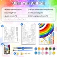 thumbnail image 2 of QUITEDEW Town Paint by Numbers Kit for Adults,with Framed,in Colorful Box,Acrylic Watercolor for Gift and Wall Decoration(8x12 Inch), 2 of 8