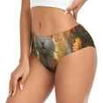 thumbnail image 2 of Balery Sunshine Flower Meditating Cat Ropa Interior de Algodón para Mujer con Dibujo – Braguitas Cómodas y Elásticas, Estilo Clásico-XX-Large, 2 of 6