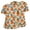 Gray #072, variant on Halloween Scrub Tops for Women Skeleton Spider Print Short Sleeve Cute Medical Scrub Shirts Candy Graphic V-Neck Scary Holiday Scrubs Top with Pockets L