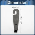 thumbnail image 4 of Unique Bargains Car Seat Headrest Hook Interior Accessories for Most Car, SUV, Truck Car Seat Back Organizer Hooks Faux Leather Metal Gray 6.69"x1.77", 4 of 7