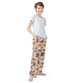 thumbnail image 3 of FORMRS Boys Pajama Pants with Pockets Size 11-12Y Kids Lounge Sleep Bottoms, Fall Acorns Pattern, 3 of 8