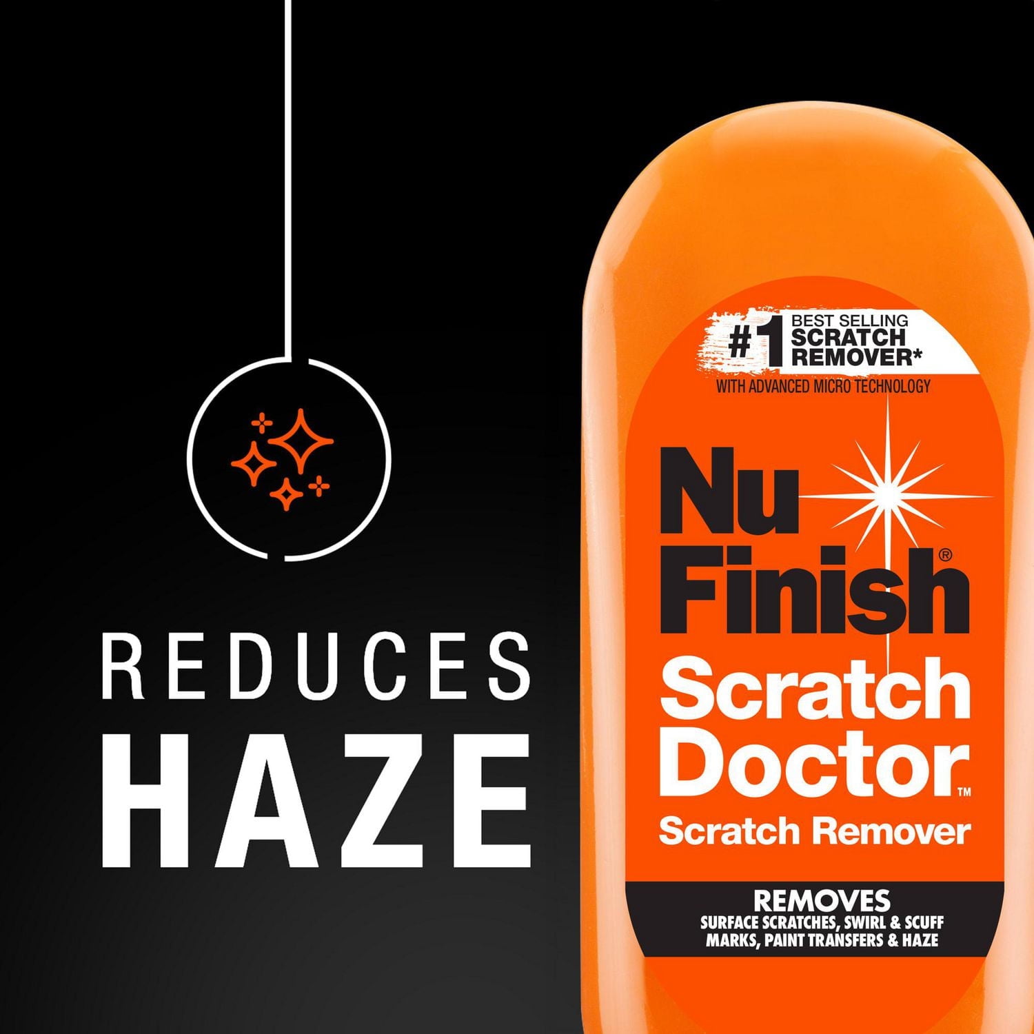 Éliminateur de rayures Scratch Doctor Nu Finish, bouteille compressible de 192 ml (6 Éliminateur de rayures Scratch