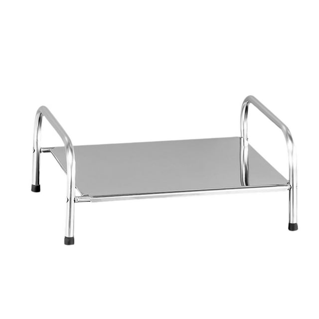 Estante para cocina de inducción, cubierta superior, reutilizable, con asa práctica plata