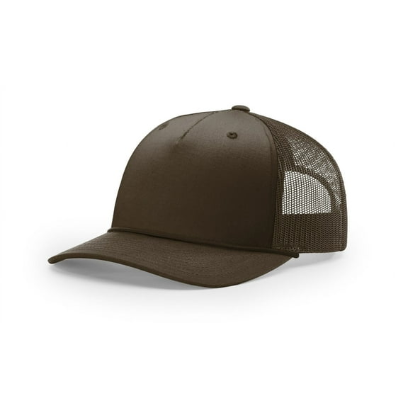 Richardson 112FPR Rope Trucker Caps - Brown Brown