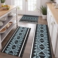 thumbnail image 2 of Boho Multicolor Geometric Ethnic Pattern Kitchen Rugs Sets Of 3,Kitchen Runner Rugs Non Skid Washable,Decorative Kitchen Floor Mats for Kitchen,Sink,Laundry,17"x30"+ 17"x47" + 17"x59", 2 of 6