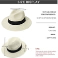 thumbnail image 3 of Sombreros flexibles para mujer, sombrero panamá de paja para hombre, sombrero para el sol de ala ancha de verano, sombreros para el sol Fedora anti-UV, sombrero plegable UPF 50 Rojo Verde, 3 of 5