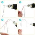 thumbnail image 2 of LED Needle Threader Sewing Tools Lighted Plastic Wire Loop DIY Needle Threader Hand Machine Sewing Tool for Sewing Crafting (4 Pieces), 2 of 5