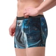thumbnail image 3 of Bingfone Forest Meditating Goat Men's Underwear - Casual Stretch Boxer Briefs-Large, 3 of 7