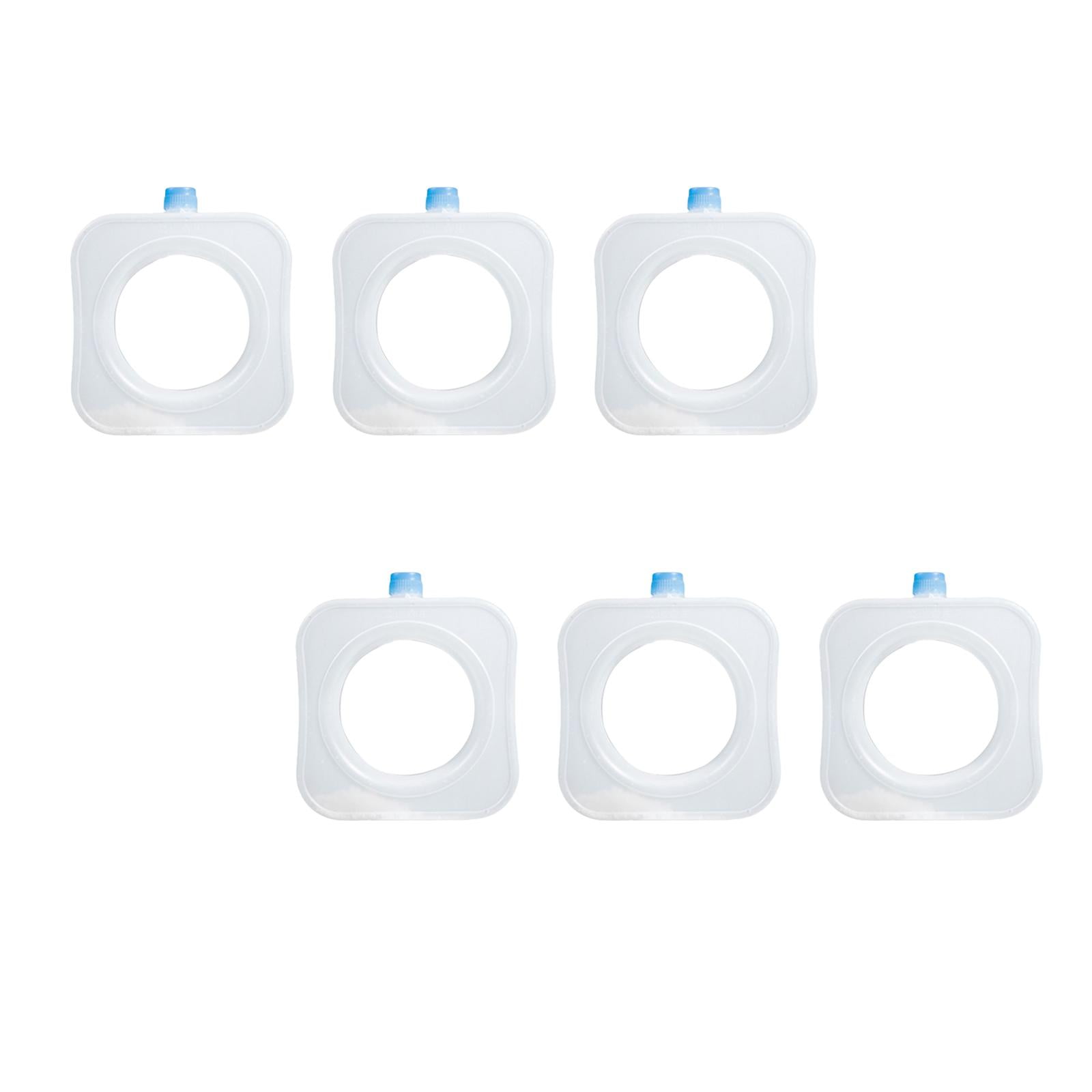 harayaa 6 Pieces Freezer Packs Cooling Elements Travel Ice Freezer Blocks for Picnic 13.5cmx11.5cmx4cm