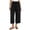 Black, variant on Womens Pants Suit Wide Leg Cigarette - Frayed Hem Work Black XXL