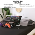 thumbnail image 4 of OKKEEY Boy Twin Gaming Comforter Sets, 6 Pcs Video Gamer Bed in a Bag for Kids Teens, Ps5 Xbox Bedding Set Children's Room Decor Gift, Soft Microfiber Black Graffiti Game Bed for All Season, 4 of 10