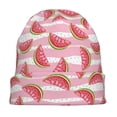 thumbnail image 7 of Xecao Cute Watermelon Print Beanie Knitted Hat for Men Women, Winter Fashion Knit Cuffed Caps Unisex, 7 of 7