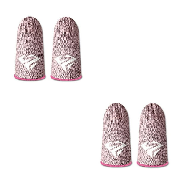 Seitruly 10 piezas de fundas para los dedos para juegos móviles, guantes de pantalla táctil sensibles, fundas portátiles transpirables a Rosa Tipo 2 2piezas