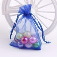 thumbnail image 4 of Organza Bags-Casewin 100pcs 4 x 6 Inch Gift Bags Organza Drawstring Pouch Jewelry Party Wedding Favor Party Festival Gift Bags Candy Bags, (Blue), 4 of 8