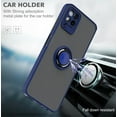 thumbnail image 3 of For T-Mobile REVVL 6 Pro 5G Impact Metal Ring Holder Stand Magnetic Car Mount Protective Hybrid Case Cover Black, 3 of 6