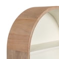 thumbnail image 6 of Kate and Laurel Arcott Modern Arched Wall Shelf, 18 x 6 x 26, White and Light Natural, Transitional Arch Wall Shelves for Over-the-Toilet Storage or Entryway Storage Shelf, 6 of 8